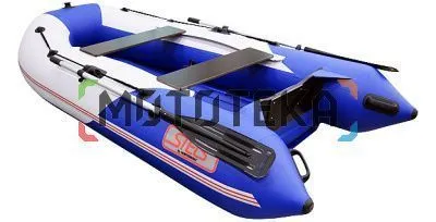 Лодка ПВХ Hunterboat Стелс 275 АЭРО синий/белый