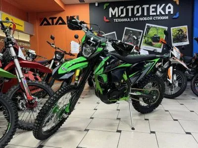 Мотоцикл кроссовый / эндуро PWR (ПВР) FM300 (174MN - 3) зеленый